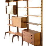 Wall Unit by John Texmon, 3 Modules, Norway, 1960s