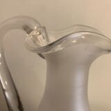 Ancient frosted crystal decanter