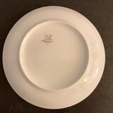 10 hollow porcelain plates from Limoges Bernardaud, gilded Greek decoration, twentieth century