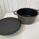 Round enameled cast iron casserole dish 26cm
