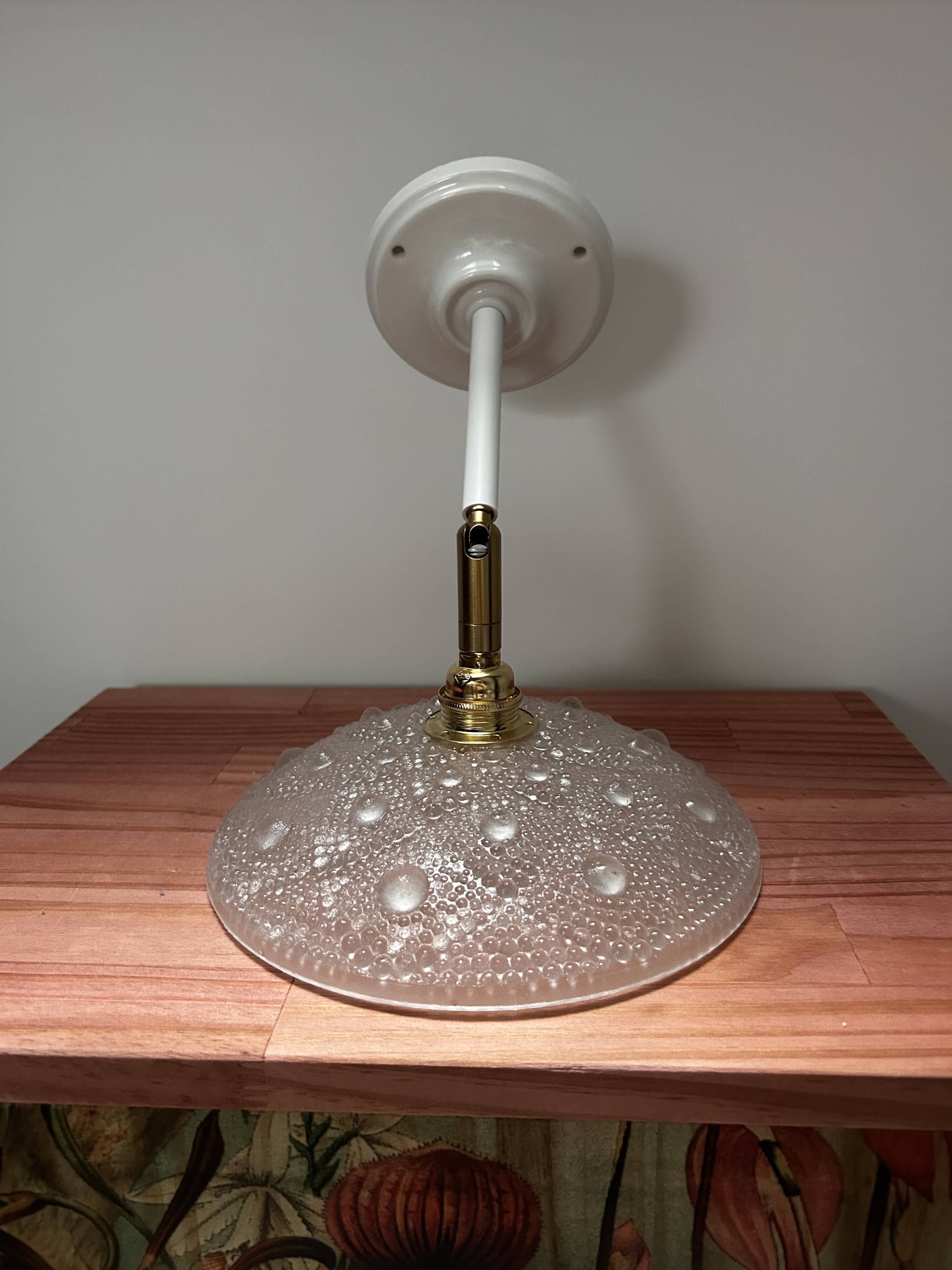Vintage Glass Tilting Wall Light