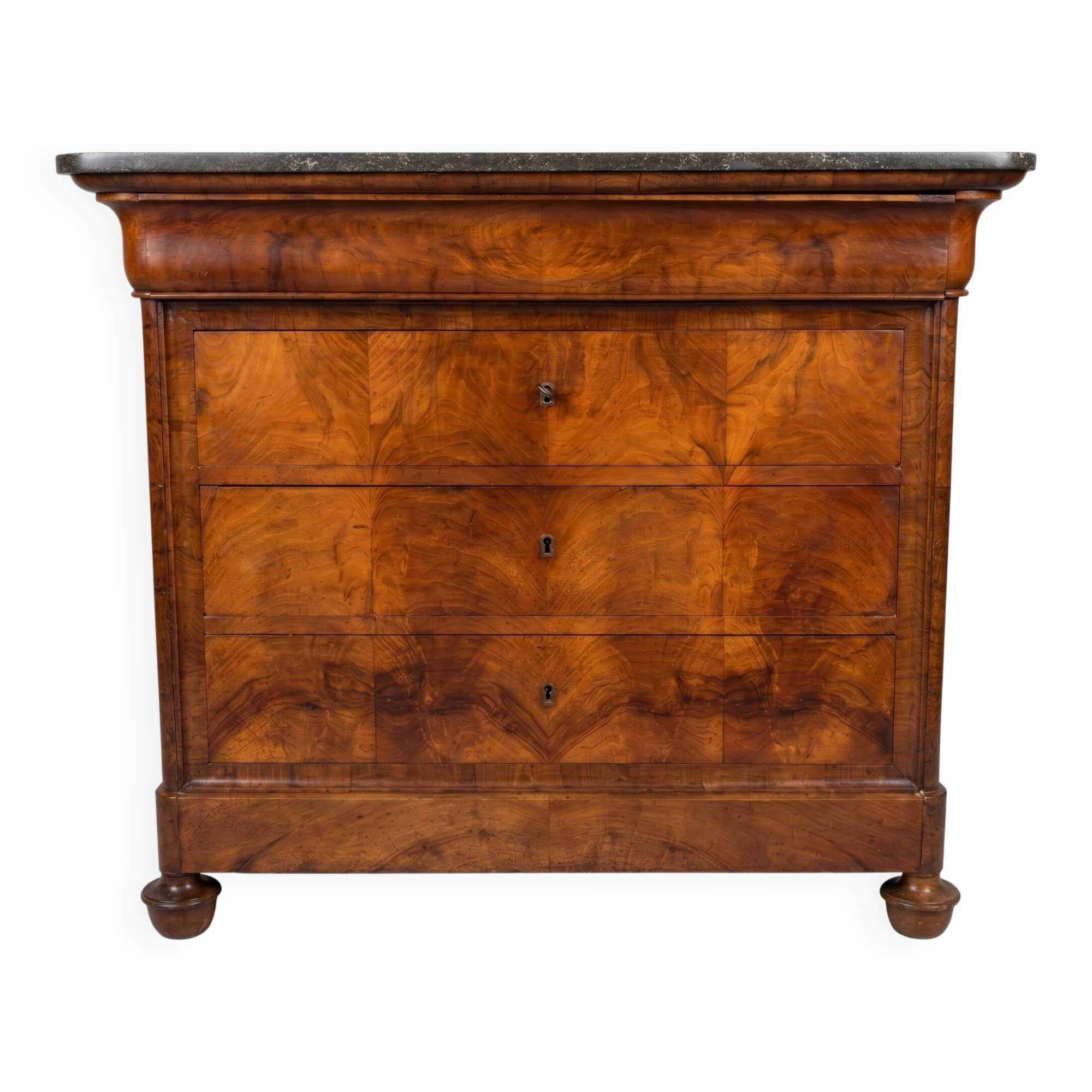 Antique walnut chest of drawers