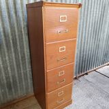 4-drawer wooden filing cabinet