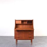 Secrétaire en teck danois du milieu du siècle par Gunnar Nielsen pour Tibergaard, années 1960.