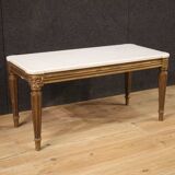 Table basse avec plateau en marbre, 20e siècle