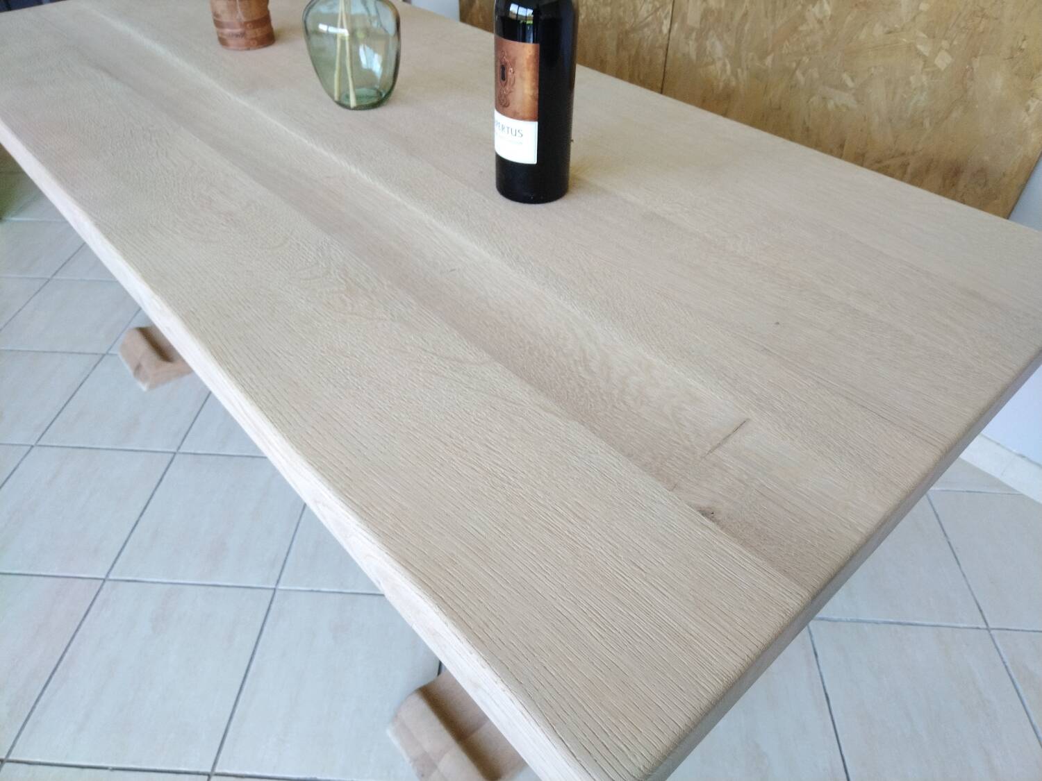 Renovated oak monastery table