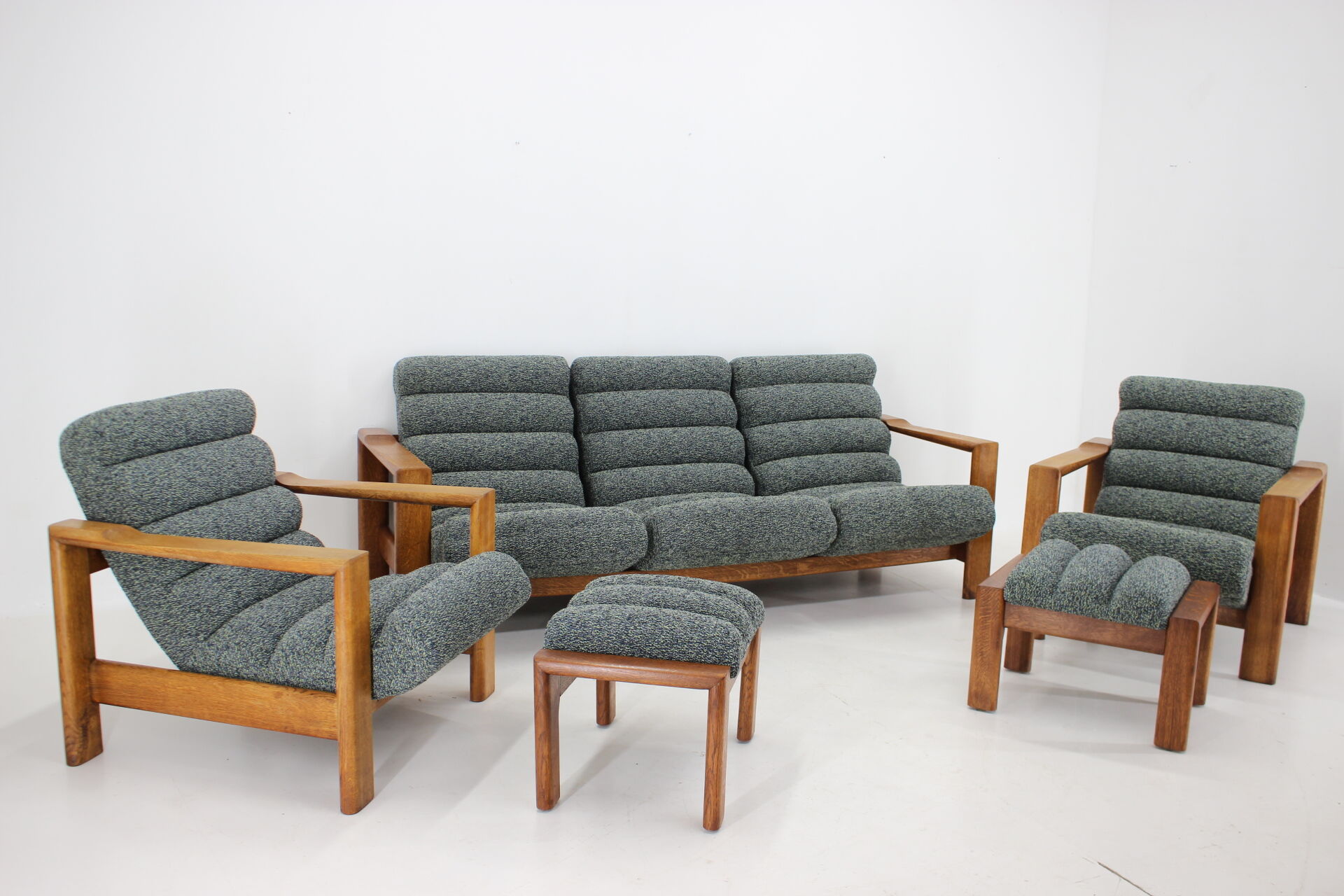 Living room oak set ,finland 1960