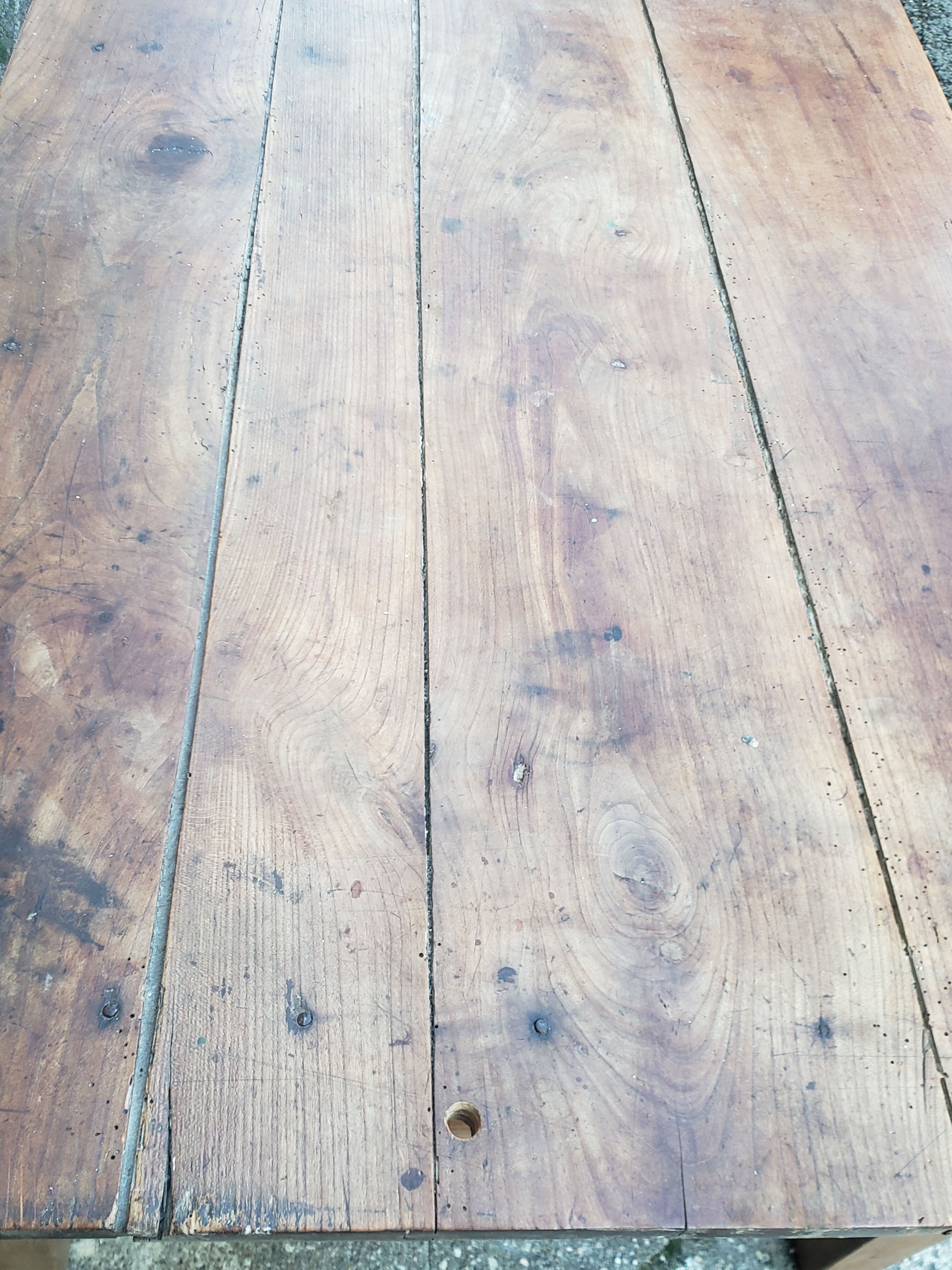 Farm table coffee table