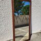 Large old mirror walnut wood frame