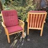 Pair of Danish armchairs, 1980