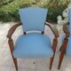 Pair of teak Art Deco armchairs