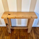 Établi en bois massif restauré