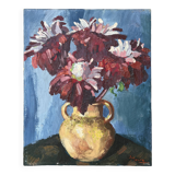 Tableau fleurs 1950