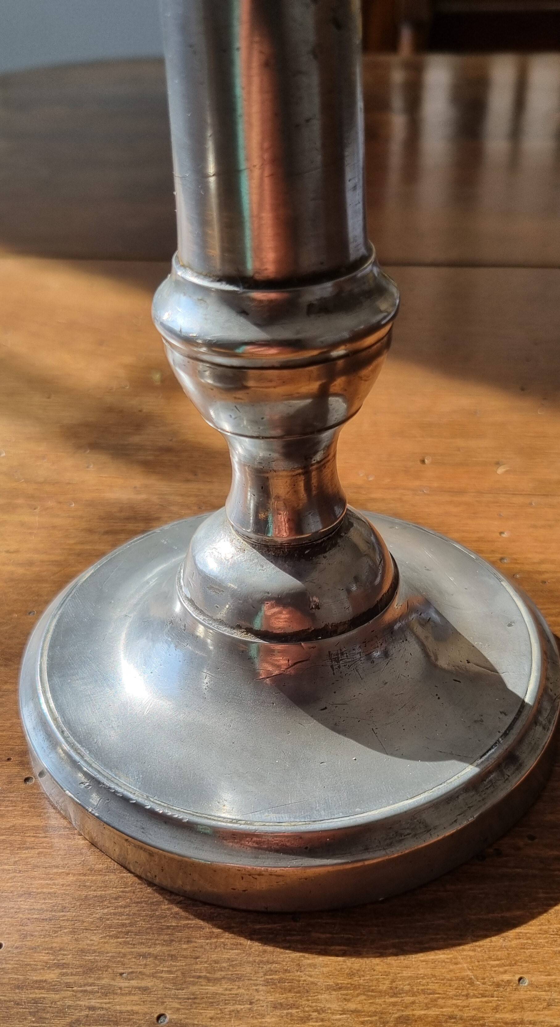Pair of gilded bronze candlesticks