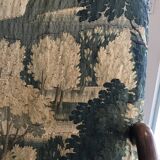 Louis XIII armchair called sheep's bones with aubusson tapestry