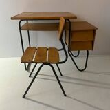 Children's desk from the 50s Jacques Hitier style