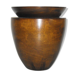 Vase en bois exotique design carine