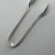 Service of 12 silver-plated metal coffee spoons with tongs and box from around 1900.