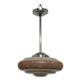 Art Deco XL pendant lamp in Clichy glass circa 1920