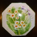 Decorative plate 'flowers' Maison Chaumette (Paris) vintage 80s. new.