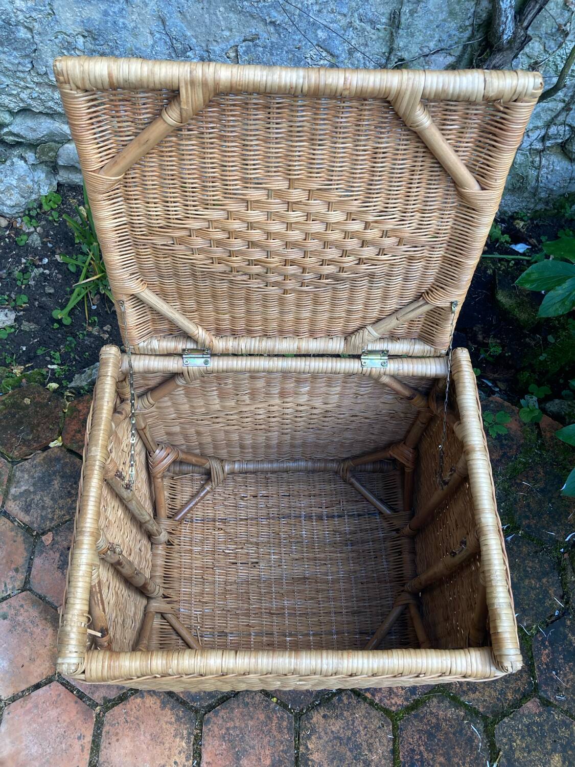 Vintage wicker chest