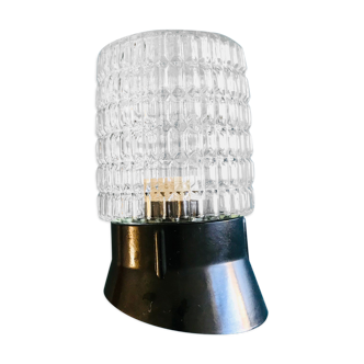 Moulded glass sconce