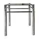 Side table / End table chrome and smoked glass 70's