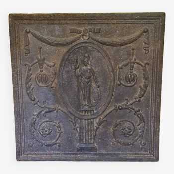 French Cast Iron Fireplace With Athena 19th Century