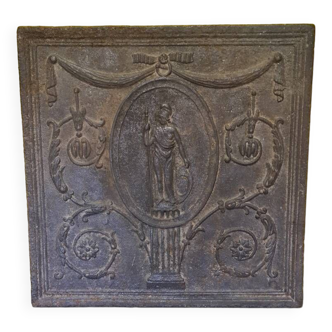 French Cast Iron Fireplace With Athena 19th Century