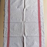 Set of 3 old mestizo tea towels with red stripes