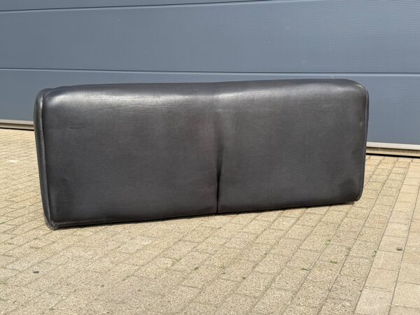 De Sede Ds47 3 places en cuir de buffle NECK 5 mm cuir noir