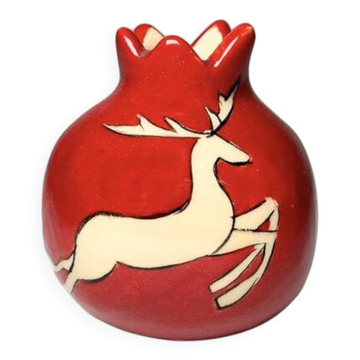 Mini red ceramic vase from Iznik Christmas