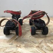 Old pair of roller skates germina metal black