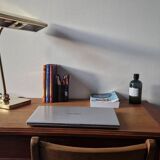 Lampe de bureau style banquier laiton 1970