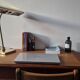 1970s brass banker’s desk lamp