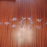 Glass table runner by A. Vialas – Vintage crystal centerpiece