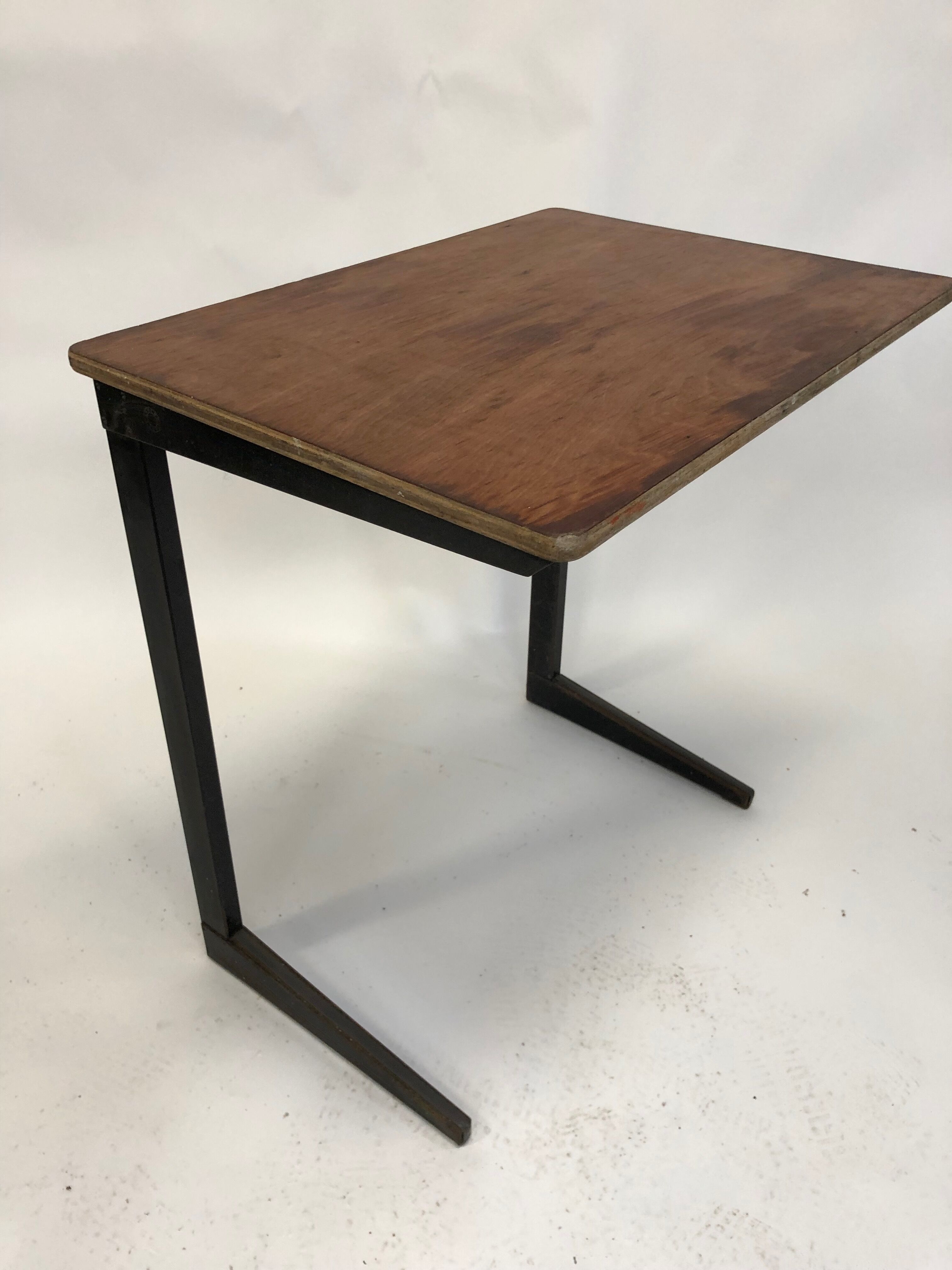 Vintage school Friso Kramer with Chair flesh compass work table