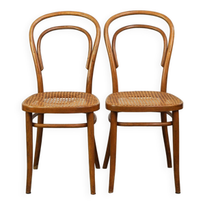 Joli ensemble de 2 chaises - bistrot