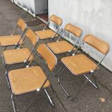 6 plia chairs by Giancarlo Piretti, Castelli circa 1967