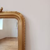 Antique mirror with pediment 119x99 cm