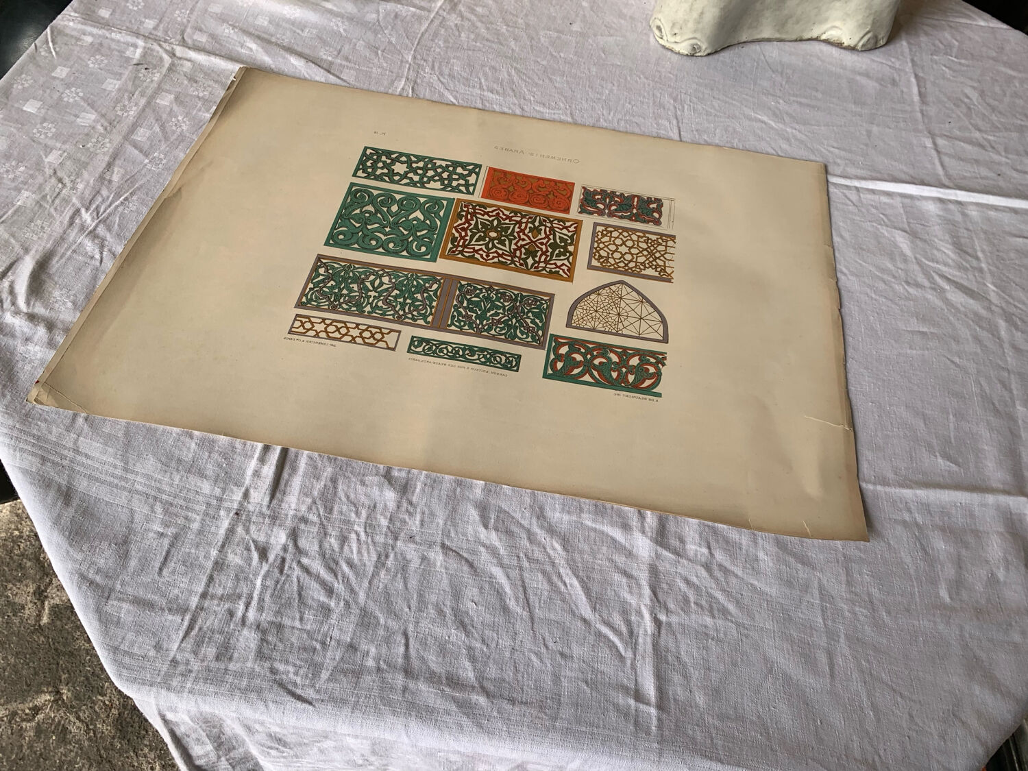 Ancient Oriental Lithography - Arab Ornaments