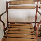 Theatre bench, folding seats