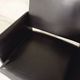 Vintage armchair in skai and black metal 60s