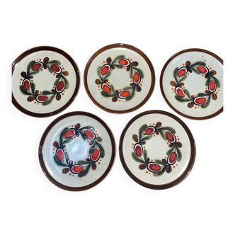 Set of 5 small vintage plates Schramberg Bernau