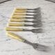 Set of 8 forks with horn dessert 60s