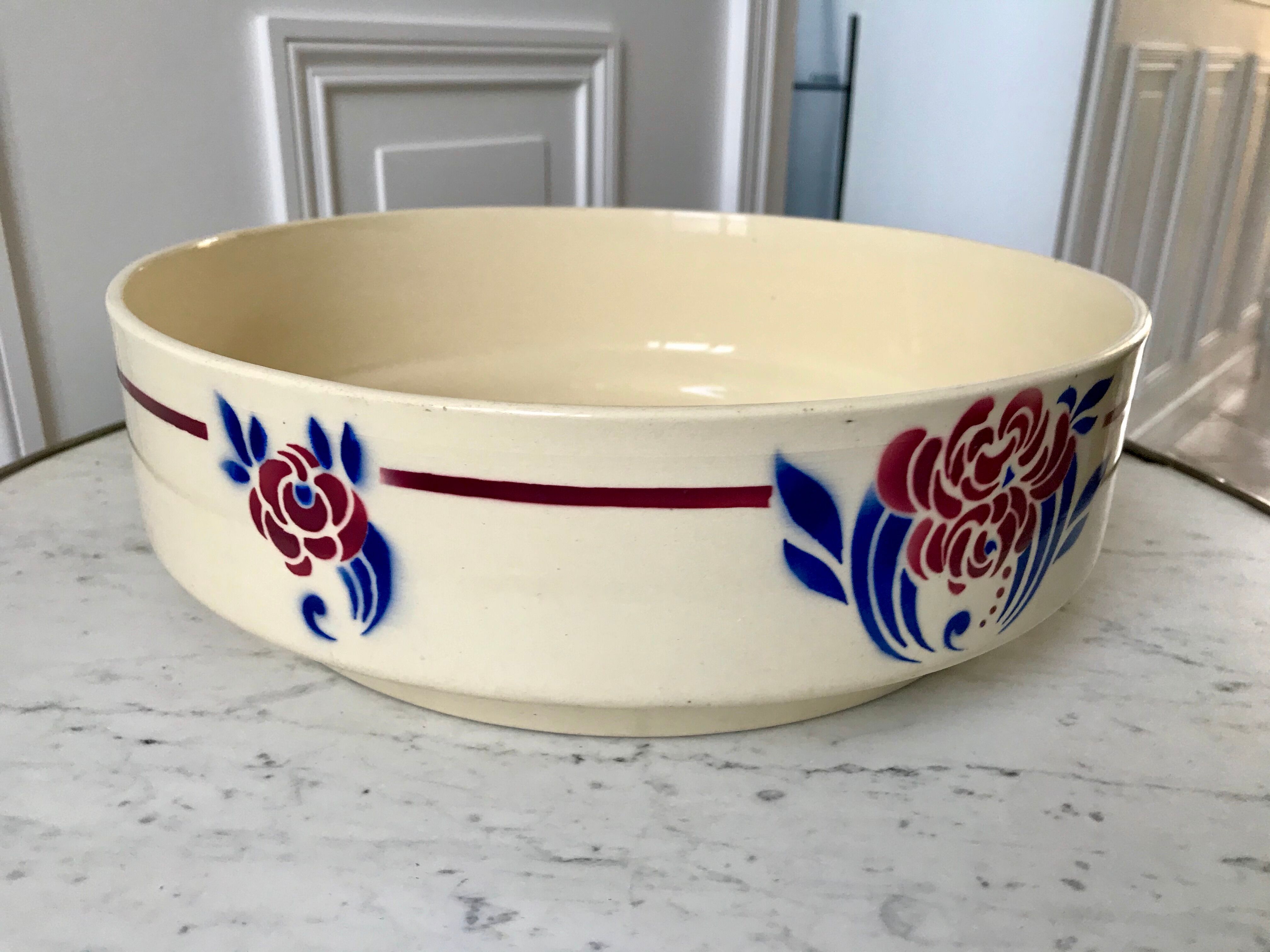 large bowl K&G Lunéville 30s