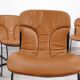 Chaises Willy Rizzo pour Cidue Italie - cuir