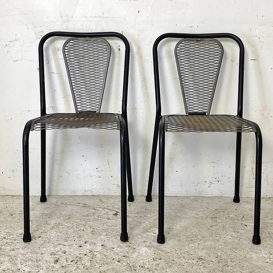 Pair of René Malaval designer chairs model Seducta vintage 1950's