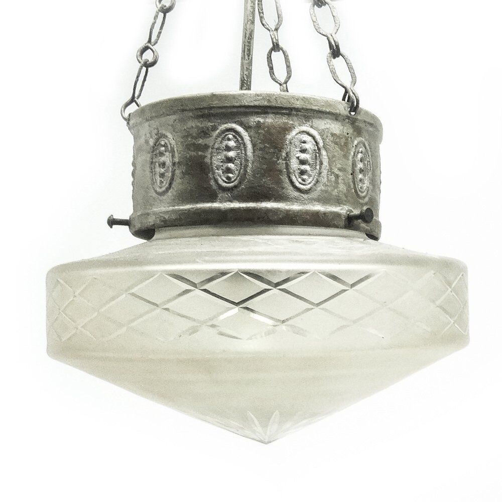 Art Nouveau pendant lamp, Poland, 1890s