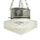 Art Nouveau pendant lamp, Poland, 1890s